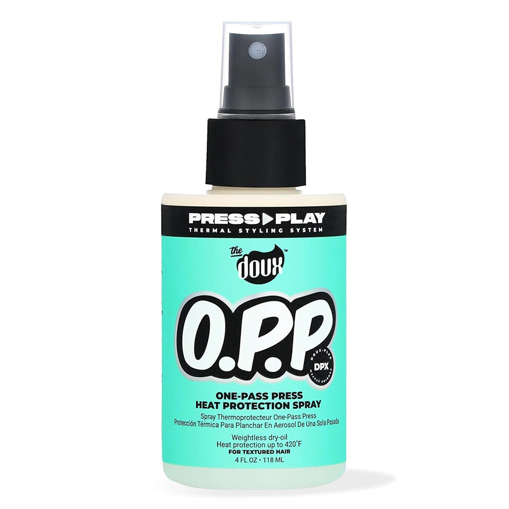 The Doux Push Pop Opp Heat Protectant Thermal Shield Hair Spray 4Oz (118ml)